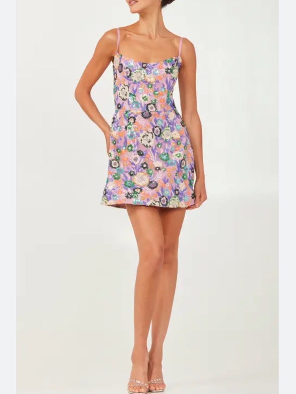 HELSI Cora Sequins Purple Mini Dress - Picture 7 of 7